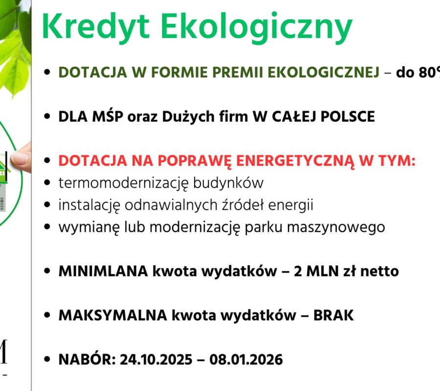 kredyt ekologiczny